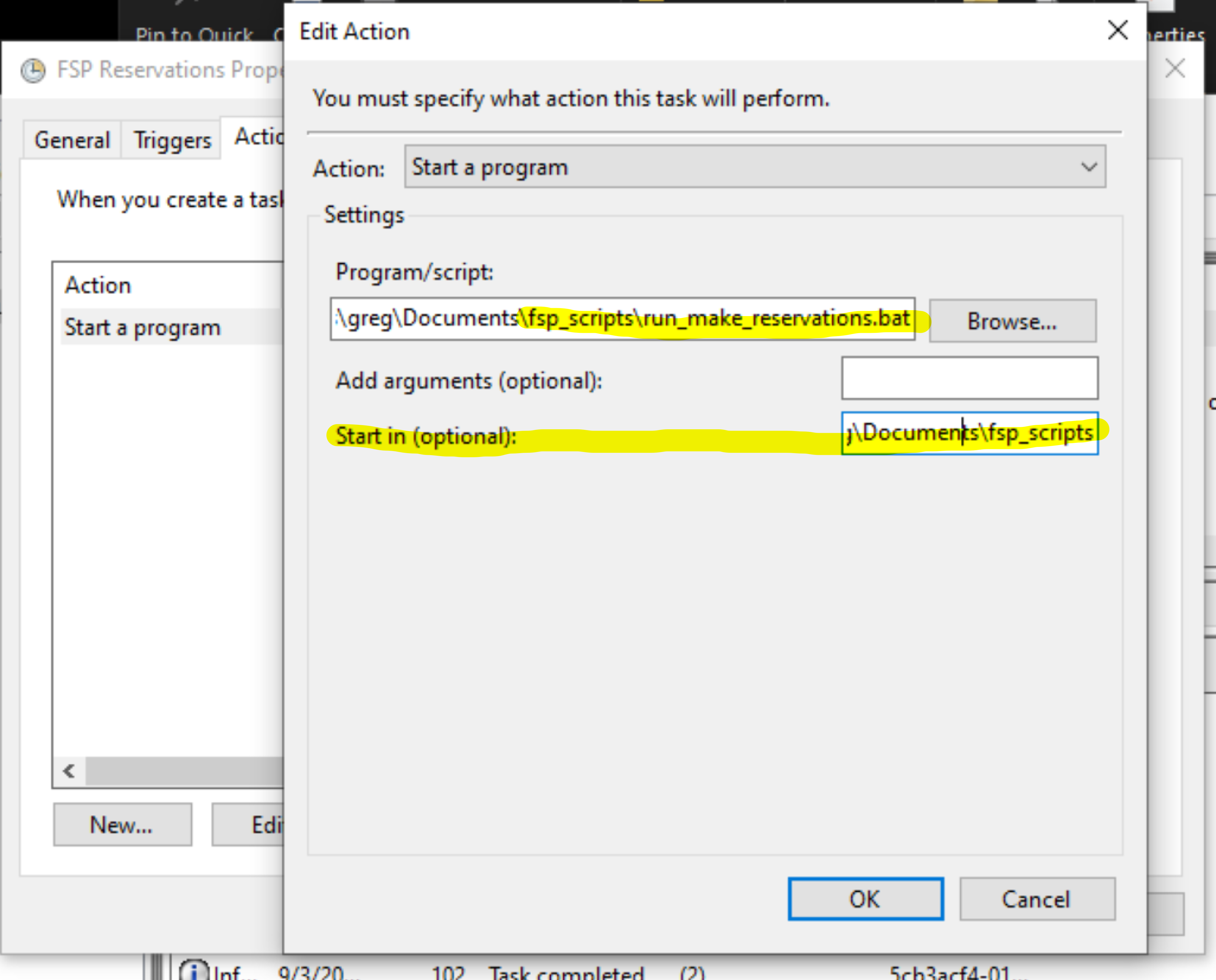 Create Action Create Action